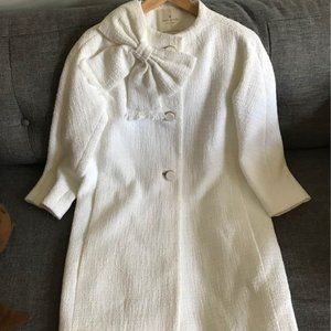 kate spade new york dorothy bow front tweed coat